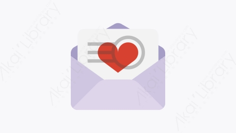 图片素材-029-情书loveletter扁平卡通杂项元素图标