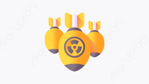 图片素材-029-核弹nuclear_bomb扁平卡通核能元素图标