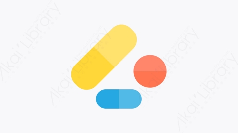 图片素材-029-药丸pills扁平卡通卫生保健元素图标