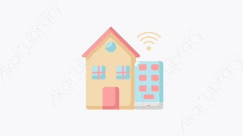 图片素材-029-智能家居smart_home扁平卡通物联网图标