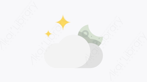 图片素材-030-多云-夜晚-2cloudynight扁平卡通天气元素图标