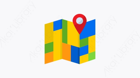 图片素材-030-地图map扁平卡通导航和地图元素图标
