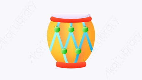 图片素材-030-打击percussion扁平卡通印度元素图标