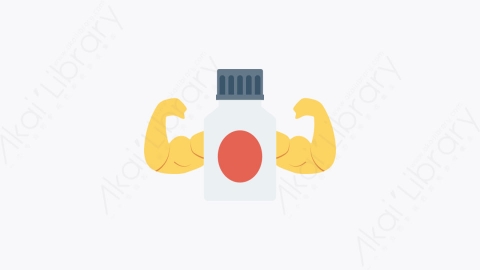图片素材-030-强度-1strength扁平卡通医疗设施与健康图标元素