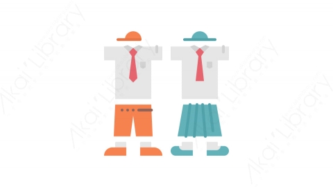 图片素材-030制服_uniform学校教育道具元素图标