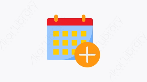 图片素材-031-添加事件add_event扁平卡通日历和日期元素图标