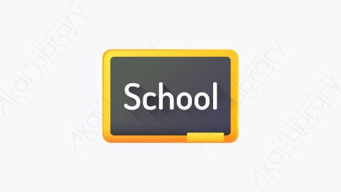 图片素材-031-黑板chalkboard扁平卡通回到学校元素图标