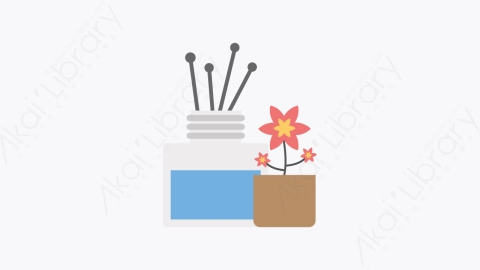 图片素材-031-熏香incense扁平卡通水疗中心图标