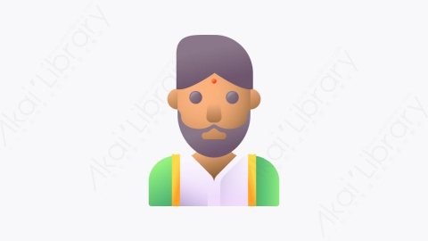 图片素材-031-印度indian扁平卡通印度元素图标