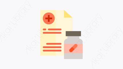 图片素材-031-处方prescription扁平卡通卫生保健元素图标