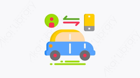 图片素材-031-智能车smart_car扁平卡通智能技术元素图标