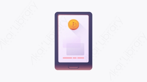 图片素材-031-智能手机smartphone扁平卡通加密货币元素图标
