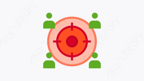 图片素材-031-目标target扁平卡通商业和人们元素图标