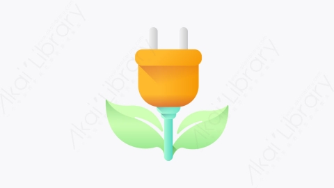 图片素材-033-生态能源eco_energy扁平卡通生态元素图标