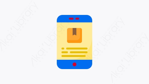 图片素材-033-移动应用程序mobile_app扁平卡通快递运输交付元素图标