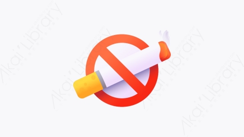 图片素材-033-禁止吸烟no_smoking扁平卡通机场元素图标