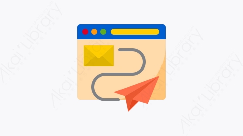 图片素材-033-发送邮件send_mail扁平卡通在线营销元素图标