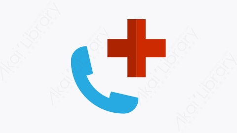 图片素材-033-电话-1telephone扁平卡通卫生保健元素图标