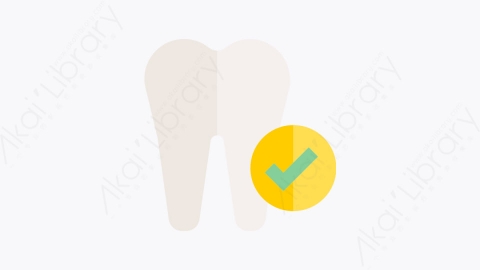 图片素材-033-牙齿tooth扁平卡通卫生保健元素图标