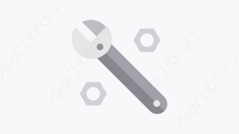 图片素材-033-扳手-2wrench扁平卡通施工元素图标