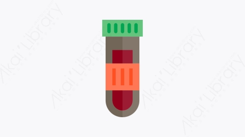 图片素材-034-血样-1bloodsample扁平卡通卫生保健元素图标