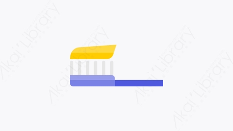图片素材-034-牙刷toothbrush扁平卡通卫生保健元素图标