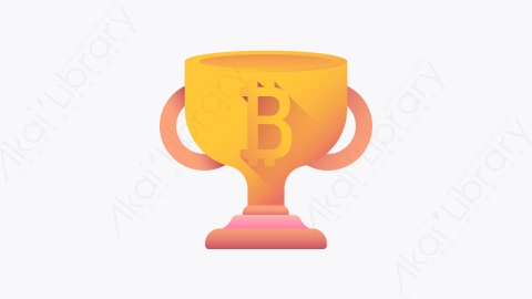 图片素材-034-奖杯trophy扁平卡通加密货币元素图标