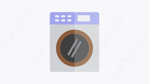 图片素材-034-洗衣机-1washingmachine扁平卡通家用电器元素图标