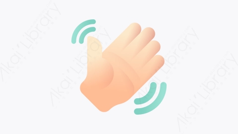 图片素材-035-禁止触摸No_touch扁平卡通冠状病毒元素图标