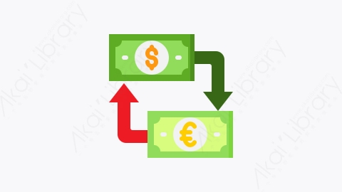 图片素材-035-货币兑换money_exchange扁平卡通金融财务元素图标