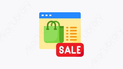 图片素材-035-销售sale扁平卡通付款元素图标