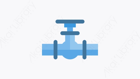 图片素材-035-阀门-1valve扁平卡通水管工工具元素图标
