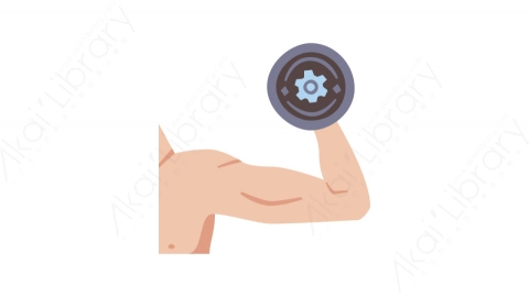 图片素材-036二头肌哑铃_biceps_dumbbell体育运动健身道具元素图标