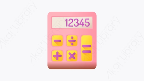 图片素材-036-计算器calculator扁平卡通回到学校元素图标