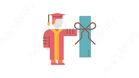 图片素材-036研究生_graduate学校教育道具元素图标