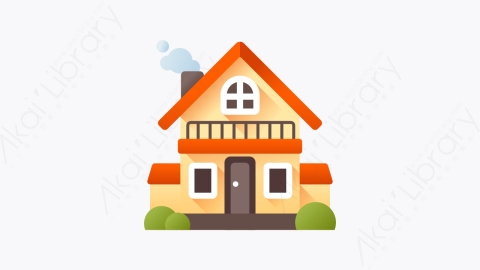 图片素材-036-大厦mansion扁平卡通房地产元素图标