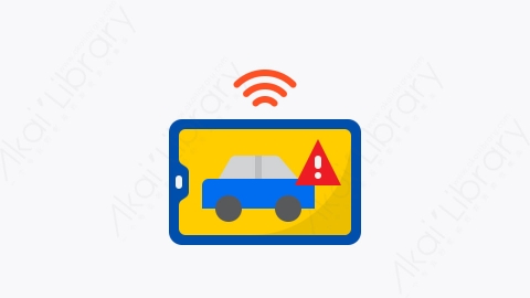 图片素材-036-智能车smart_car扁平卡通物联网元素图标