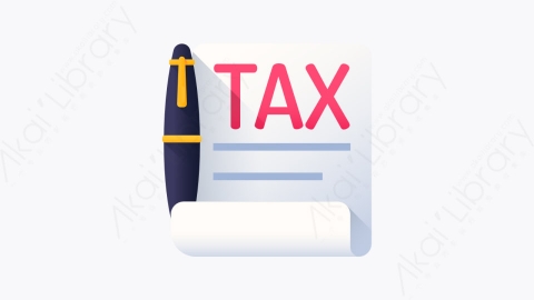 图片素材-036-税务tax扁平卡通市场营销与增长元素图标