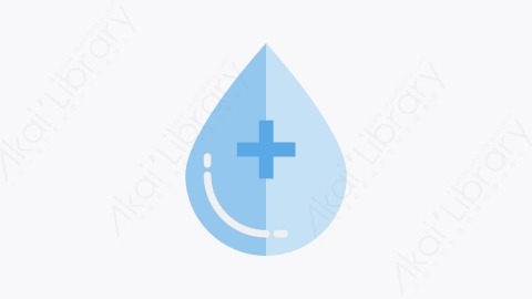 图片素材-036-水water扁平卡通卫生保健元素图标