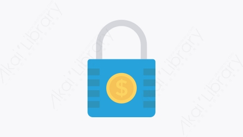 图片素材-037-锁-2lock扁平卡通商业和办公元素图标