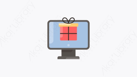 图片素材-038-礼盒gift_box扁平卡通电子商务元素图标