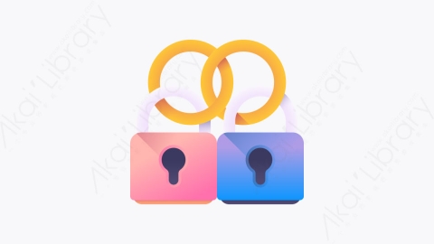 图片素材-038-锁linked扁平卡通加密货币元素图标