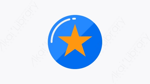 图片素材-038-星形star扁平卡通用户界面元素图标