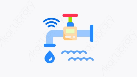 图片素材-038-水龙头water_tap扁平卡通智能技术元素图标