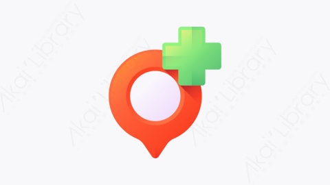 图片素材-039-添加位置add_location扁平卡通位置元素图标