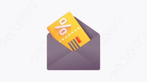 图片素材-039-折扣票discount_ticket扁平卡通黑色星期五元素图标