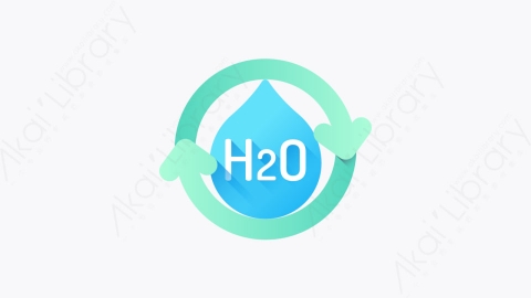 图片素材-039-水h2o扁平卡通生态元素图标