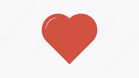 图片素材-039-心脏heart扁平卡通办公设计和打印元素图标