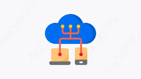 图片素材-039-数据库分享share_database扁平卡通云计算元素图标