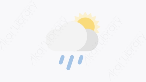 图片素材-040-雨天rainyday扁平卡通天气元素图标